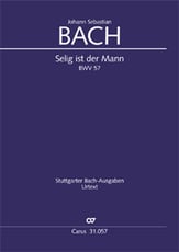 Cantata No. 57 SATB Vocal Score cover